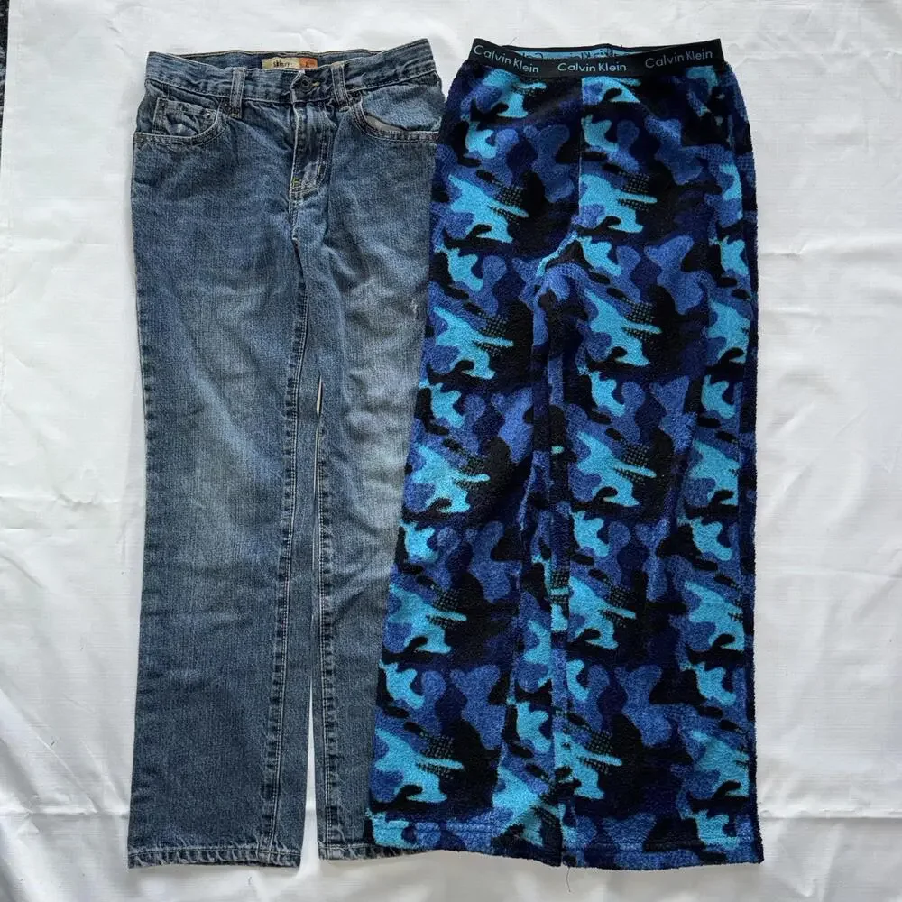 Boys 8 Medium Clothes Bundle‎ Pants Jeans Long Sleeve Button Up Henley Winter